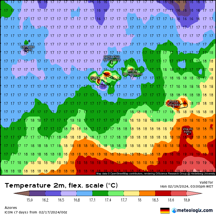 Previsão do Tempo para Segunda, 19 de Fevereiro de 2024