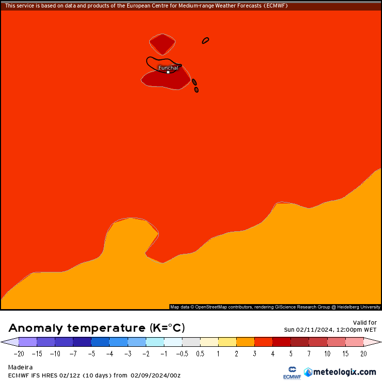 Previsão do Tempo para Domingo, 11 de Fevereiro de 2024