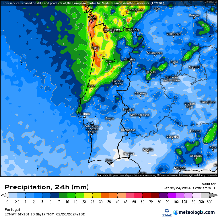 Chuva e neve na Sexta-feira