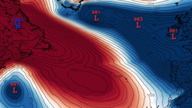 Tempo esta semana - 25 a 31 de Março - Várias depressões em sucessão e tempo de Inverno, dia de Páscoa com temporal?