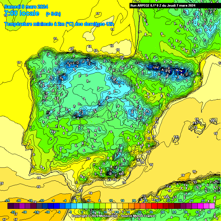 Tempo no Sábado, 9 de Março de 2024 - Temporal de Vento, Chuva, Neve e Mar Temperaturas no Sábado 9 de Março