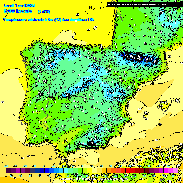 Tempo na Segunda, 1 de Abril 2024 - Saiba como começa o mês Temperaturas na Segunda - Previsão ARPEGE