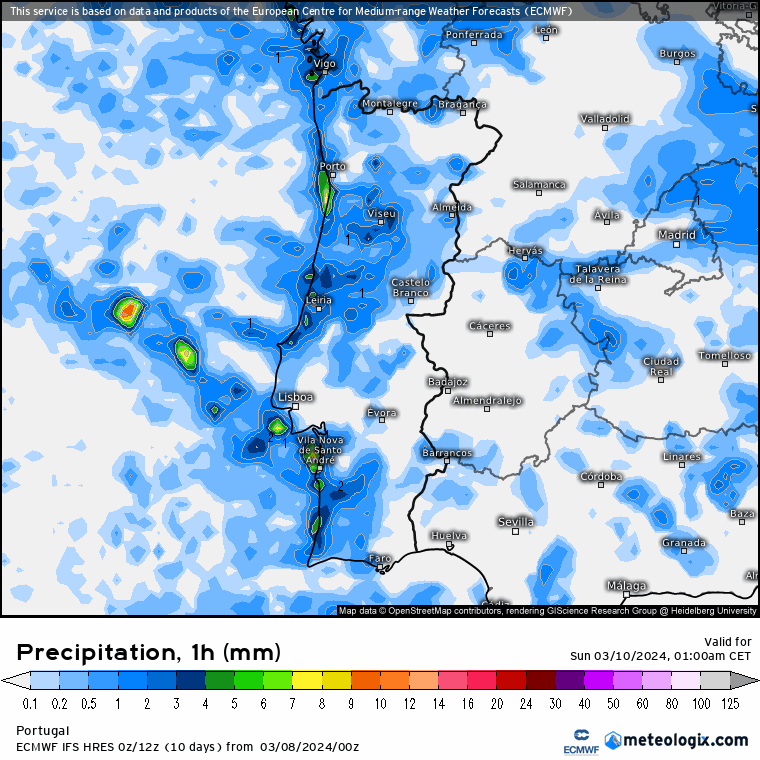 Chuva Domingo 10 de Março