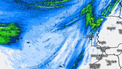 Tempo no Sábado, 6 de Abril de 2024 - Alguns aguaceiros, com poeiras e mais frio