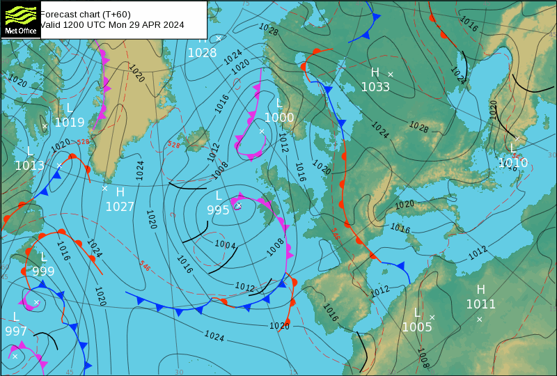 Tempo na Segunda, dia 29 de Abril de 2024 - Muda o tempo, mas há mais frentes a caminho... Tempo na Segunda