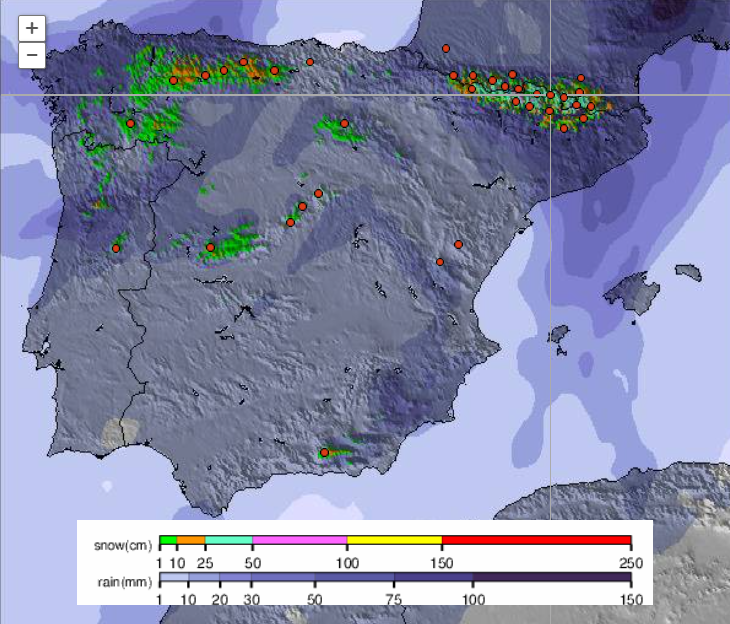Tempo instável a persistir mais 8 dias - Primavera com tons de Inverno de 27 Abril até 4-5 de Maio Neve - SnowForecast