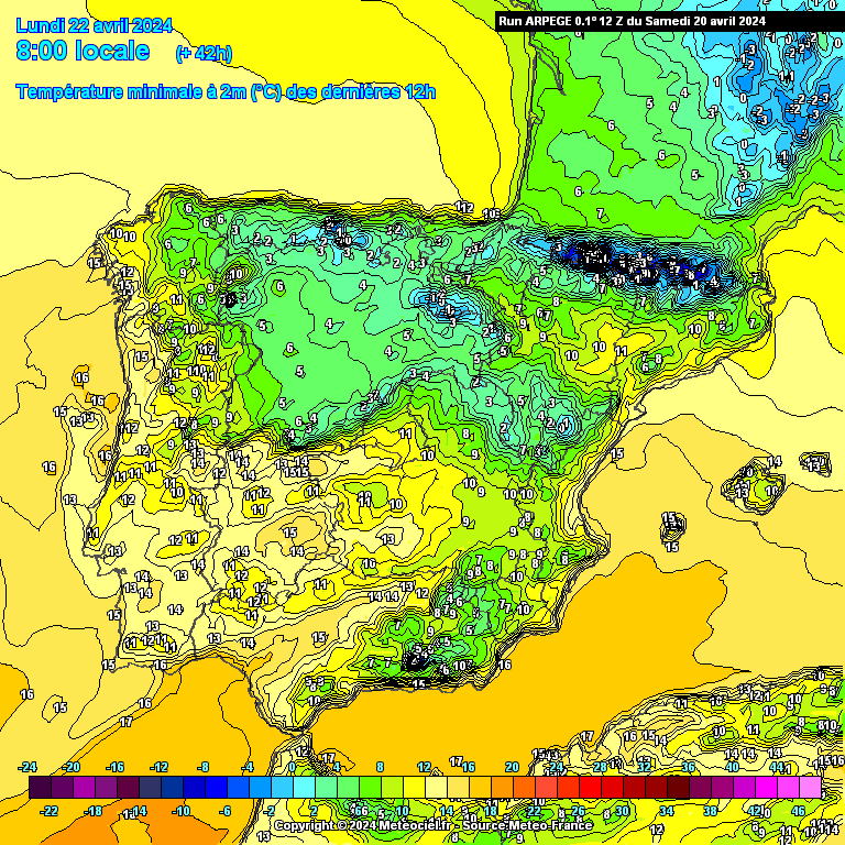 Temperaturas na Segunda