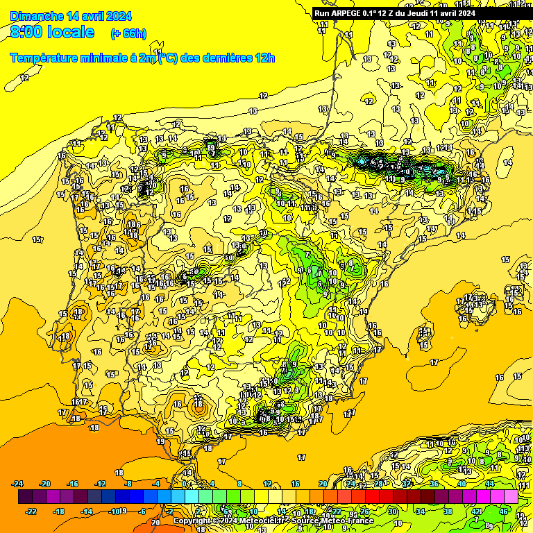 Tempo no Domingo, 14 de Abril de 2024 - Temperaturas de Verão, até 35ºC, mas pode haver nevoeiros... Temperaturas no Domingo