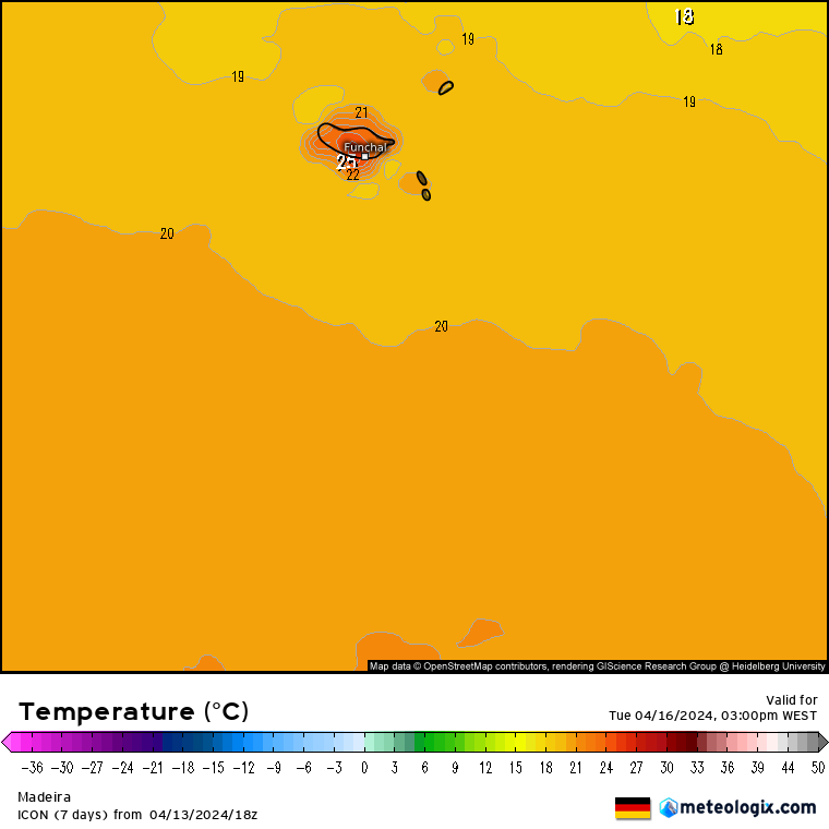 Tempo na Terça, 16 de Abril de 2024 - Calor, com algumas poeiras... Calor na Madeira