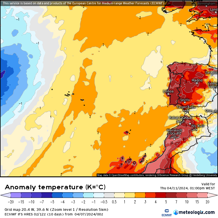 Tempo esta semana - 8 a 14 de Abril - Frio e geada no início, Verão logo a seguir! - Previsão completa Tempo quente na Quinta, dia 11 de Abril