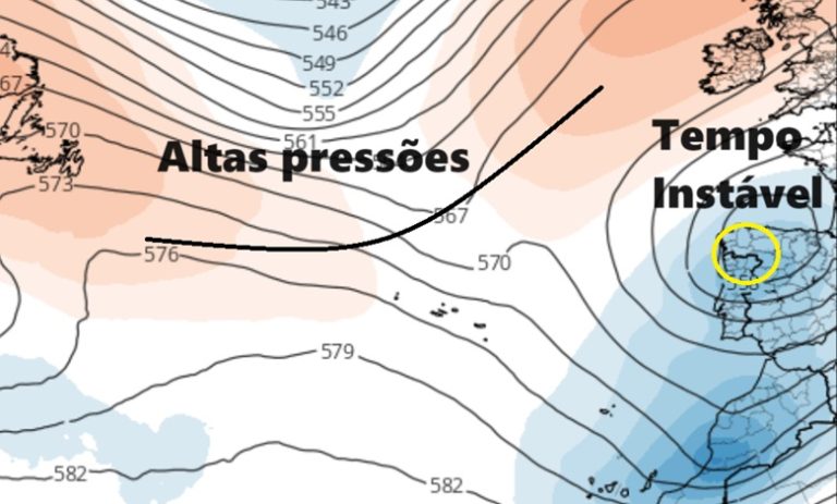Tempo no Domingo, 19 de Maio - Possibilidade de granizo e trovoadas, enquanto o anticiclone continua afastado...