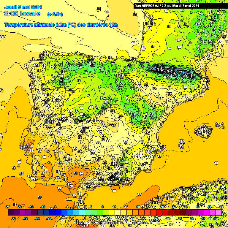 Tempo na Quinta, 9 de Maio - Algumas nuvens - mas bastante calor! Temperaturas na Quinta