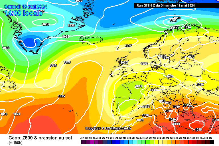 GFS, Sábado 18 de Maio