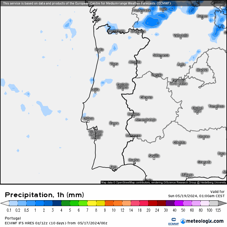 Tempo no Domingo, 19 de Maio - Possibilidade de granizo e trovoadas, enquanto o anticiclone continua afastado... Tempo no Domingo, 19 de Maio - Possibilidade de granizo e trovoadas, enquanto o anticiclone continua afastado...
