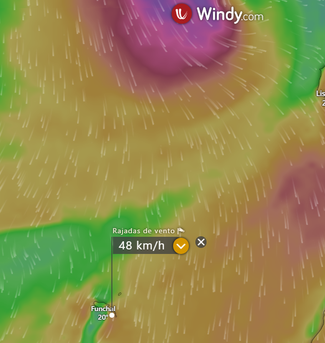 Rajadas na Terça 25 de Junho - Windy