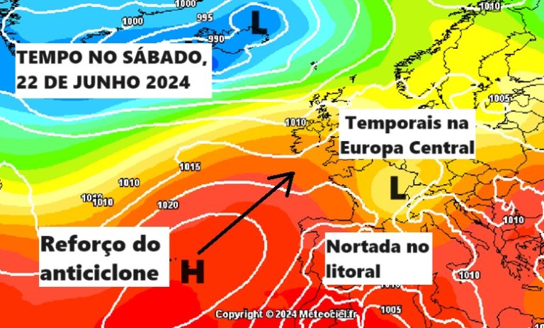 Tempo no Sábado, 22 de Junho – Finalmente sol, e algum calor (mas com vento)… Aproveite, pode não durar muitos dias… Tempo no Sábado, 22 de Junho - Finalmente sol, e algum calor (mas com vento)... Aproveite, pode não durar muitos dias...