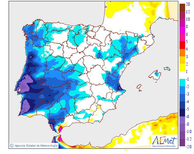 Tempo na Quinta, 25 de Julho - Regresso da neblina persistente, e forte nortada - Saiba como estarão as temperaturas! Tempo na Quinta, 25 de Julho - Variação de temperaturas, previsão AEMET