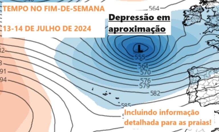 Tempo no fim-de-semana 13-14 de Julho – Fim-de-semana com “duas caras” – Informação geral e informação para as praias – Previsão completa Tempo no fim-de-semana 13-14 de Julho - Fim-de-semana com "duas caras" - Informação geral e informação para as praias - Previsão completa