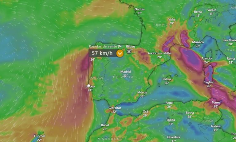 Tempo na Quarta, 3 de Julho – 40 graus em alguns locais – mas a nortada não larga o litoral – saiba a previsão completa! Tempo na Quarta, 3 de Julho - 40 graus em alguns locais - mas a nortada não larga o litoral - saiba a previsão completa!