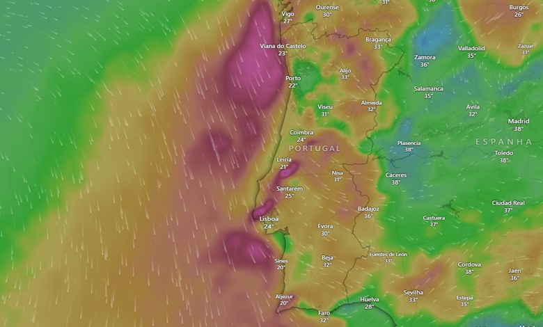 Tempo na Sexta, 26 de Julho - Vento forte, temperaturas elevadas e risco de incêndio - Saiba como estará na sua região! Tempo na Sexta, 26 de Julho - Vento forte, temperaturas elevadas e risco de incêndio - Saiba como estará na sua região!