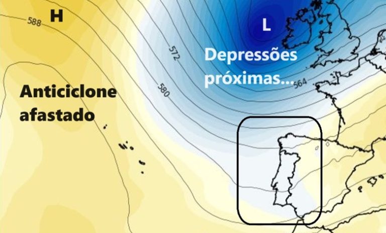 Tempo na Sexta, 5 de Julho – Depressões mais próximas, e descida da temperatura antecipam nova mudança do tempo… – saiba a previsão! Tempo na Sexta, 5 de Julho - Depressões mais próximas, e descida da temperatura antecipam nova mudança do tempo... - saiba a previsão!