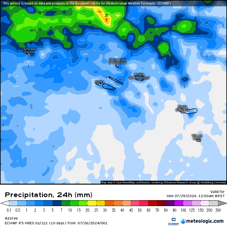Chuva nos Açores, Domingo 28 de Julho