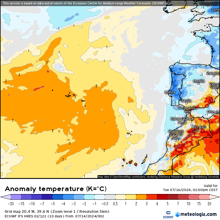 Tempo na Terça, 16 de Julho - Subida de temperatura, regresso do tempo de Verão - Previsão Completa Tempo na Terça, 16 de Julho - Subida de temperatura, regresso do tempo de Verão - Previsão Completa