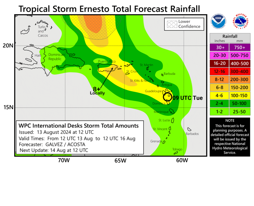 Tempestade tropical Ernesto nas Caraíbas