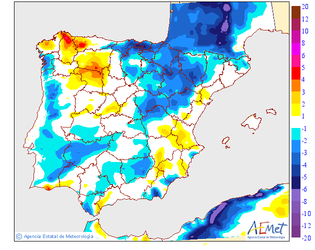 Tempo no Domingo, 1 de Setembro - Variação das máximas