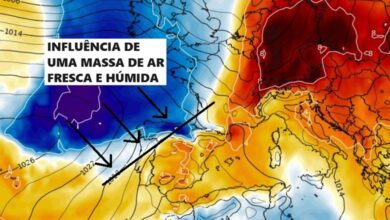Tempo no Sábado, 24 de Agosto - Tempo fresco, nublado e com chuva e vento em alguns locais - saiba a nossa previsão completa!