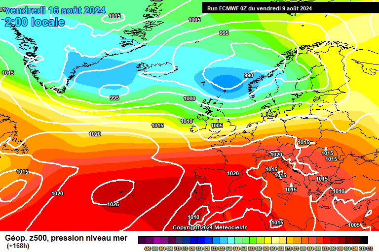 ECMWF - calor intenso na terceira semana de Agosto