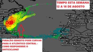 Tempo esta semana - 12 a 18 de Agosto - Semana começa mais fresca, calor intenso regressa a seguir... se o furacão Ernesto deixar! - saiba a nossa previsão completa!