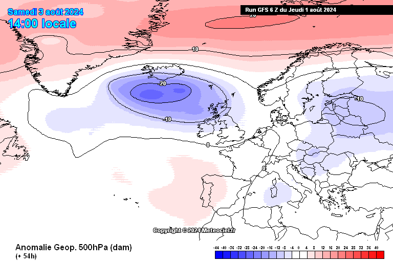 Tempo no Sábado, 3 de Agosto - Forte subida de temperatura, mas não em todas as regiões - saiba como estará o tempo! Tempo Sábado 3 de Agosto - Anticiclone, GFS