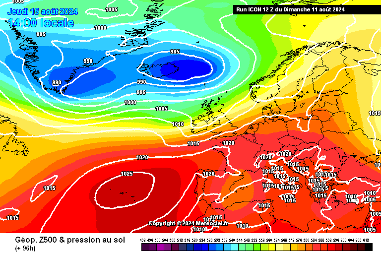 Mau Tempo na Europa entre os dias 12 e 15 de Agosto, e vento leste em Portugal - calor no litoral em breve? - Saiba com o que contar!