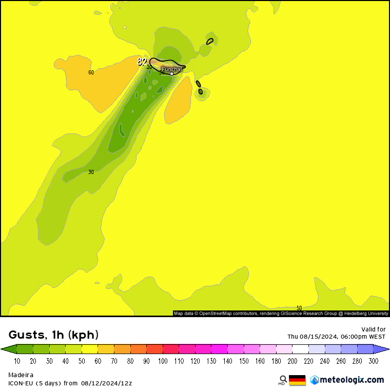 Tempo na Quinta, 15 de Agosto - Temperaturas voltam para perto de 40ºC, depois dos dias mais frescos - Chegará ao litoral? Saiba a nossa previsão completa! Vento forte na Madeira - tarde de Quinta-feira, dia 15 de Agosto