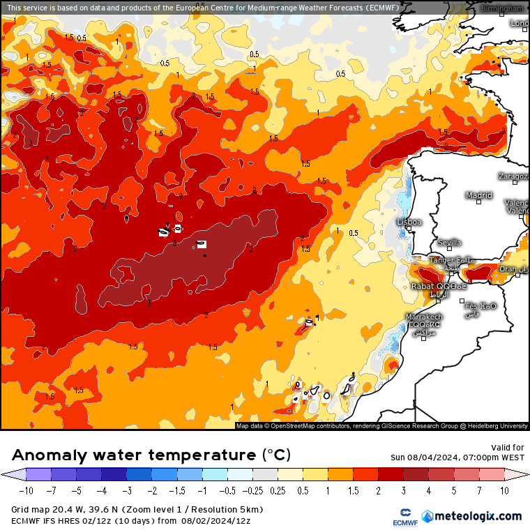 Tempo no Domingo, 4 de Agosto - Temperaturas sobem de novo até aos 40 graus - Saiba como vai estar na sua região! Temperatura da água do mar excecionalmente quente - Domingo, 4 de Agosto