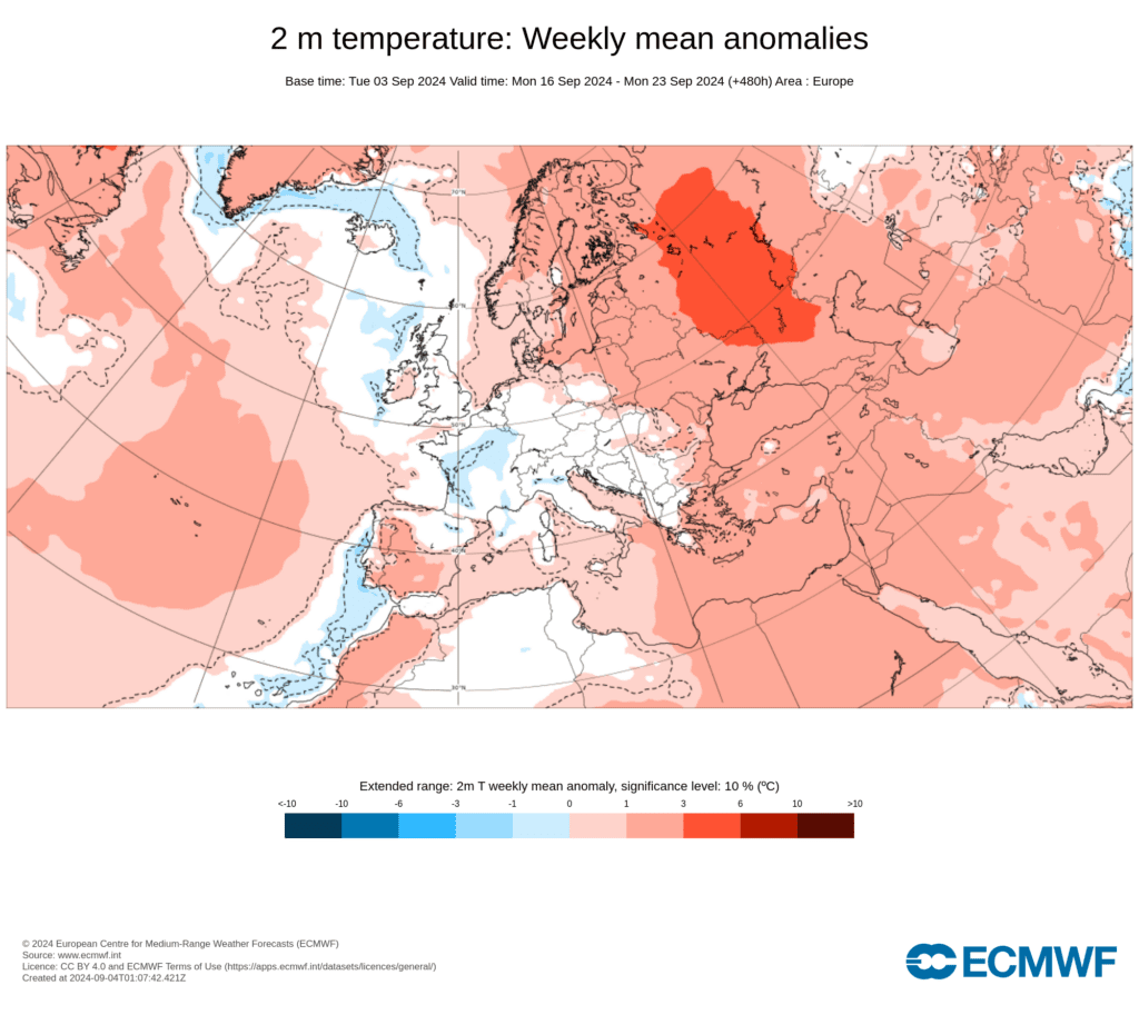 Tempo nos próximos dias - Calor de volta depois do tempo bem fresco? Montanha russa nas temperaturas nos próximos 10-15 dias - Saiba a nossa previsão atualizada! Calor na terceira semana do mês - 16 a 23 de Setembro