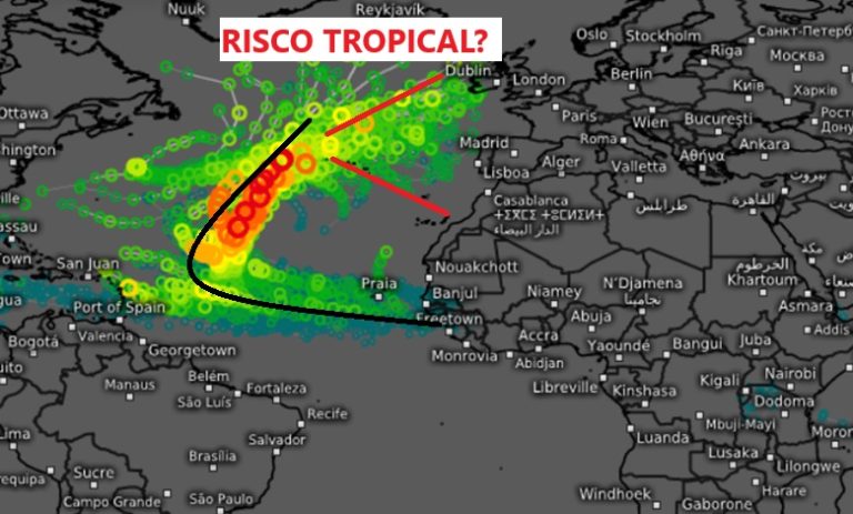 Risco de tempestade tropical em Portugal nas próximas semanas? Depois do Aitor, parece ser um risco evidente... - saiba as nossas previsões!