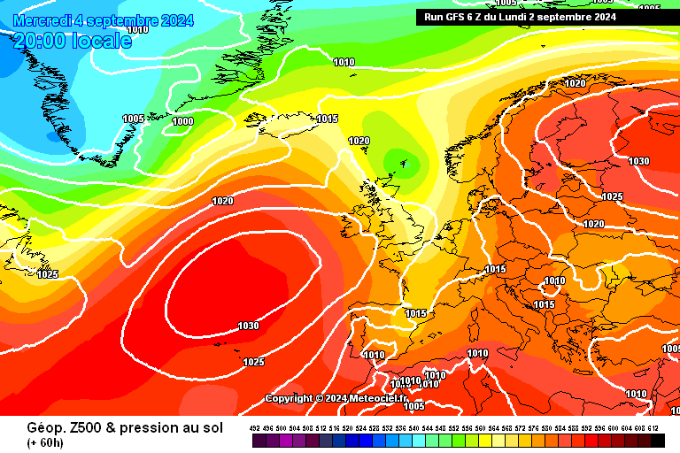 Mau Tempo na Europa, depois do tempo quente, com vento leste a chegar a Portugal dias 4-5 de Setembro - Verão pode chegar ao Oeste uns dias - Saiba a previsão completa Mau tempo na Europa - Previsão GFS