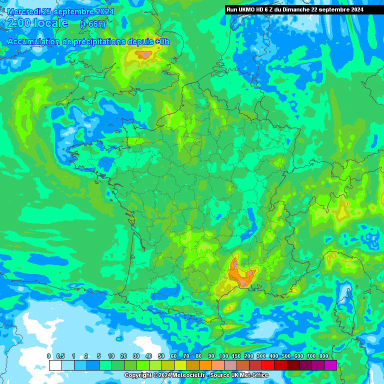O tempo pelo mundo - Chuvas fortes no Sul de França e Itália nesta segunda, 23 setembro, ciclone tropical a caminho da Florida, e incêndios com temperaturas recorde na América do Sul... Chuvas em França - chuva forte, acumulado superior a 100mm