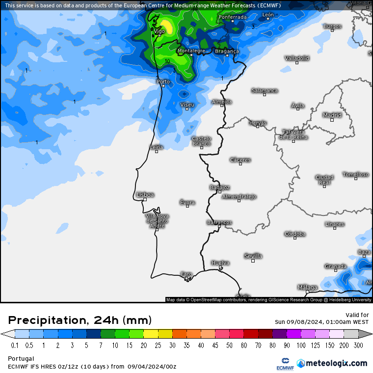 Tempo nos próximos dias - Calor de volta depois do tempo bem fresco? Montanha russa nas temperaturas nos próximos 10-15 dias - Saiba a nossa previsão atualizada! Chuva no Sábado 7 de Setembro