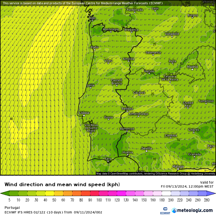 Tempo na Sexta, 13 de Setembro - Mudança de tempo, subida brusca da temperatura no litoral - atenção ao risco MUITO elevado de incêndio - saiba a previsão completa! Tempo na Sexta - Vento leste em Portugal Continental - Sexta-feira, dia 13 de Setembro