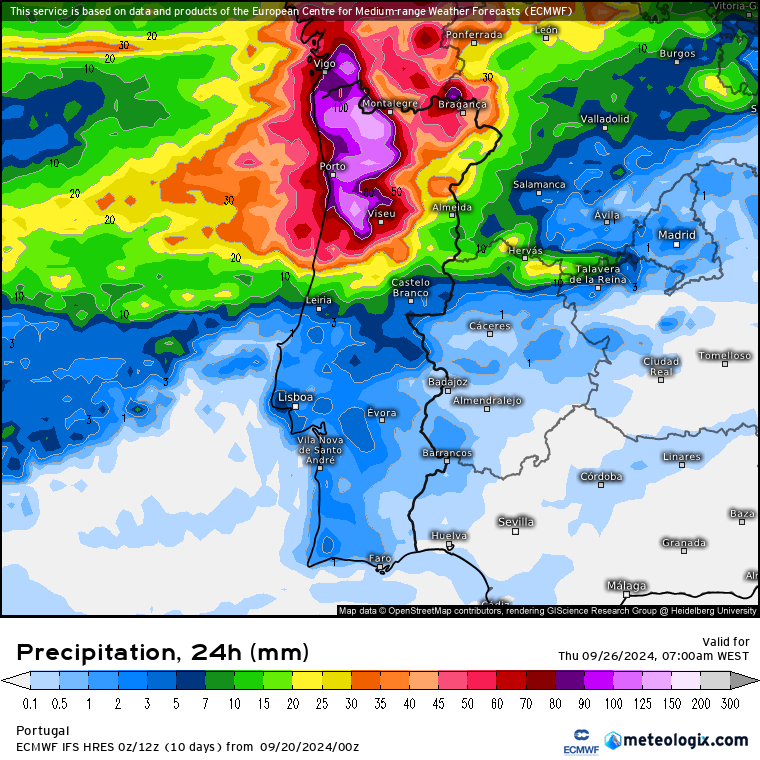 Alguns fogos ativos na manhã desta sexta, 20 de setembro, apesar da chuva - Atualização para as próximas horas - rio Atmosférico na próxima semana? Rio atmosférico nos dias 25\26? Previsão ECMWF