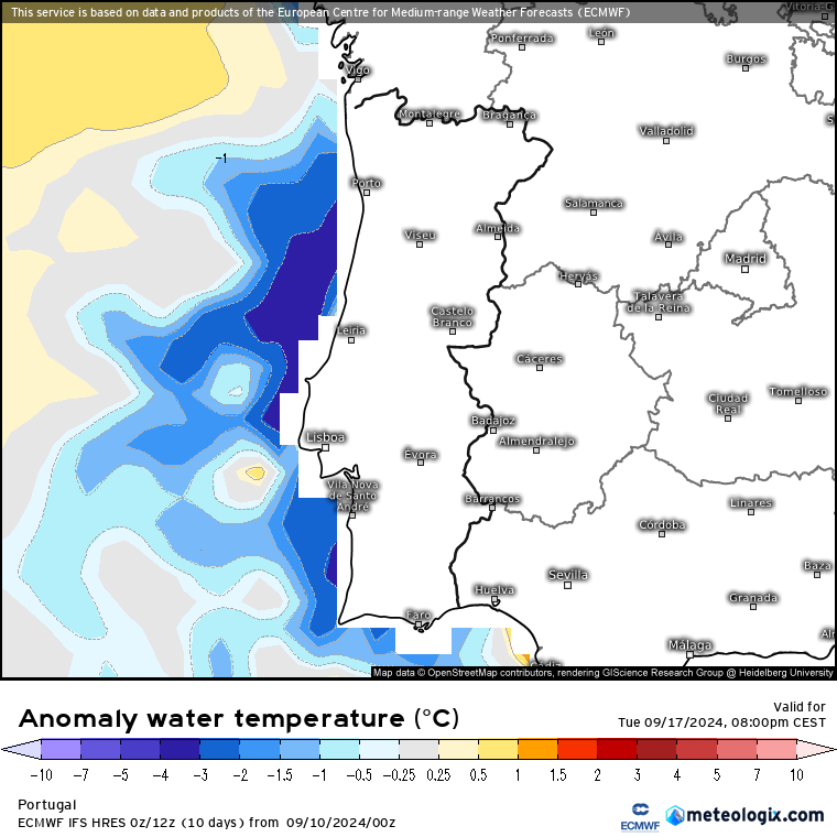 Tempo nos próximos dias - 12 a 17 de Setembro - Temperatura sobem MUITO, 10ºC por cima da média, risco máximo de incêndio e poeiras - condições do tempo mudam significativamente!!