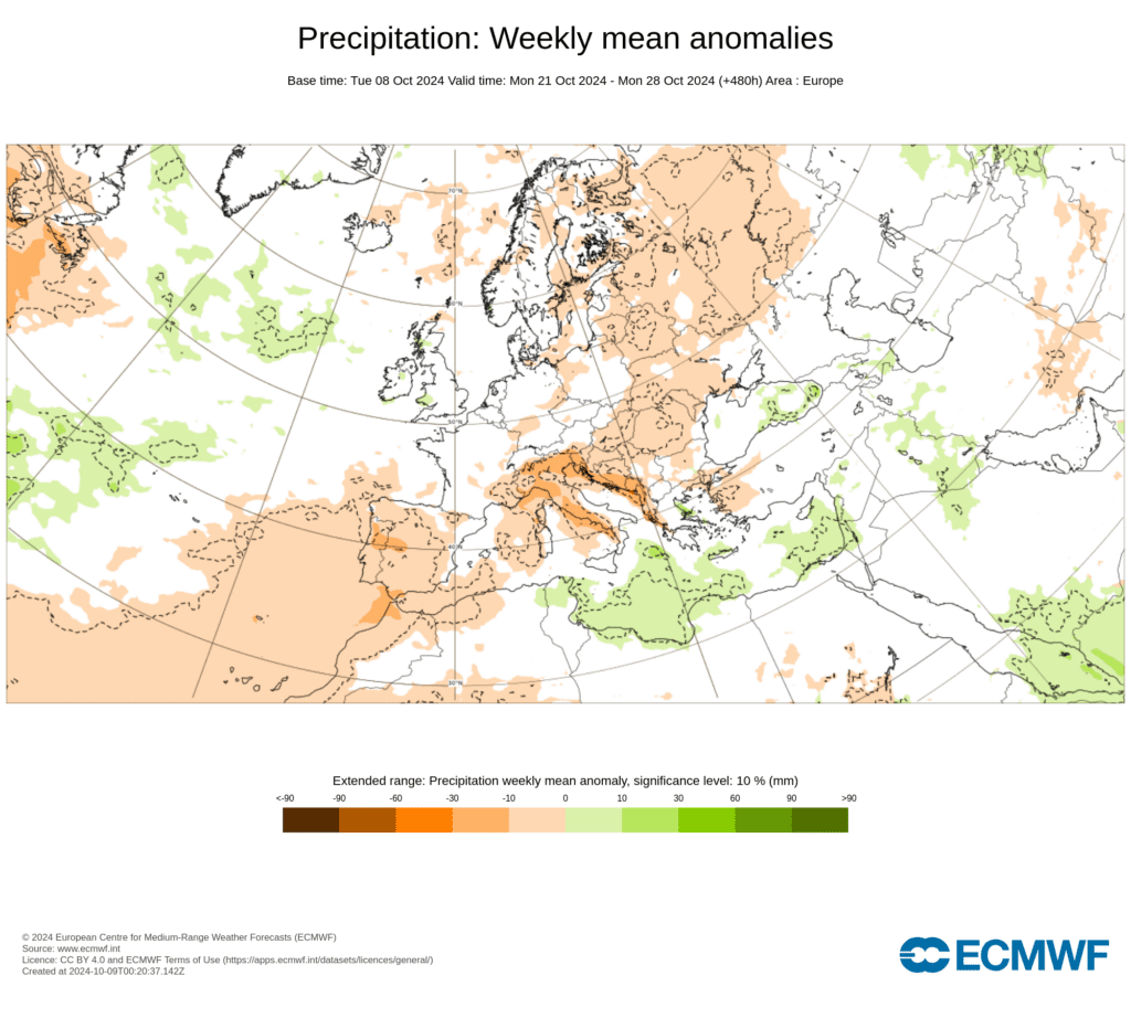 Tempo na sexta, 11 de outubro - Mais uma depressão, com chuva, vento e trovoadas - saiba a previsão completa, e quais as regiões afetadas Tempo seco para os últimos 10 dias de outubro? Previsão ECMWF
