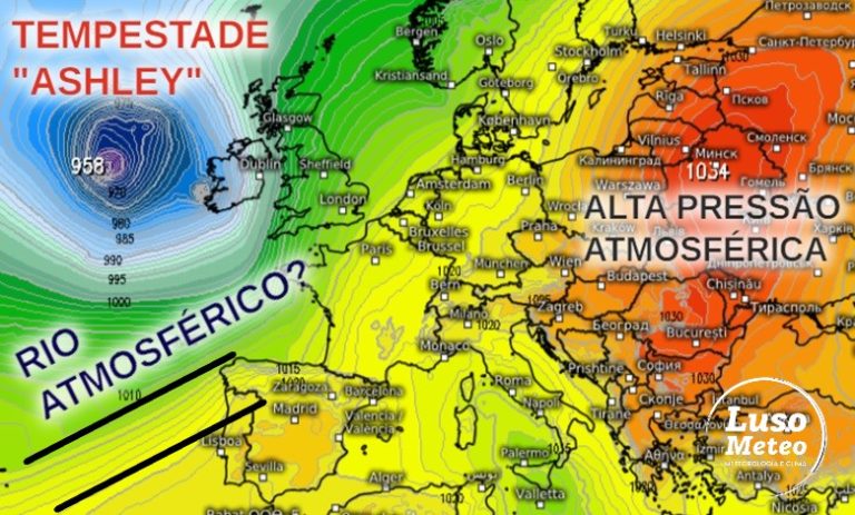 Tempo nos próximos dias – Tempestade Ashley no Reino Unido, rio atmosférico em Portugal? – Chuvas torrenciais também em Espanha, França e Itália – 17 a 20 de outubro Tempo nos próximos dias - Tempestade Ashley no Reino Unido, rio atmosférico em Portugal? - Chuvas torrenciais também em Espanha, França e Itália - 17 a 20 de outubro