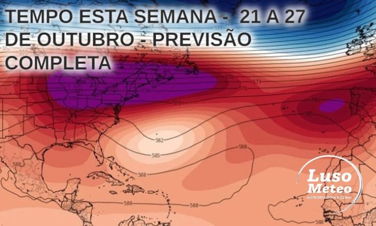 Tempo esta semana - 21 a 27 de outubro - Dias quentes (a lembrar Verão, pode chegar a 30ºC...) seguido por mudanças no final da semana? - Saiba a previsão completa!