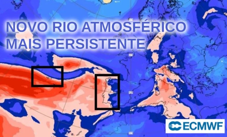 Tarde com bastante sol, mas vem aí um novo " rio atmosférico ", desta vez bastante mais persistente - pelo menos até dia 11 de outubro...