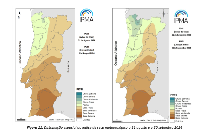 Tempo na quarta, 16 de outubro - Perturbação do jet-stream, e mais uma frente fria atravessa o território - saiba a previsão completa! Seca no final de setembro - seca severa continua no Sul