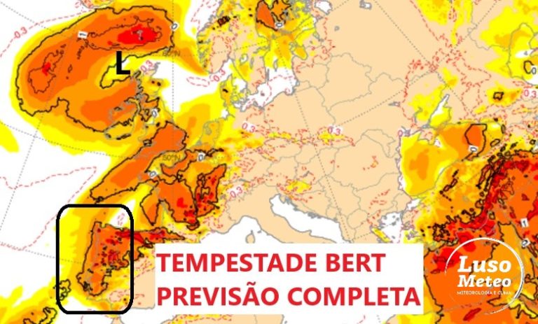 Tempestade Bert - ciclógenese explosiva - saiba os efeitos em Portugal entre dias 24 e 25 de novembro - e toda a informação!